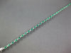 4.17CT DIAMOND & AAA EMERALD 18K WHITE GOLD CLASSIC OVAL & ROUND TENNIS BRACELET