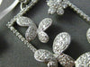 ESTATE MASSIVE 2.67CT DIAMOND 18KT WHITE GOLD FLOWER BUTTERFLY FLOATING PENDANT