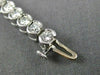 ESTATE 6.50CT ROUND DIAMOND 14K WHITE GOLD 3D SEMI BEZEL TENNIS BRACELET#20807