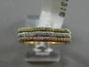 ESTATE .26CT DIAMOND 14KT WHITE YELLOW & ROSE GOLD 3D STACKABLE FLOWER RING BAND