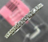 ESTATE .19CT DIAMOND 18KT WHITE GOLD SEMI ETERNITY WEDDING ANNIVERSARY RING BAND