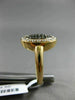 ESTATE .48CT DIAMOND & ORANGE SAPPHIRE 18KT ROSE & BLACK GOLD PAVE PROMISE RING