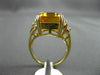 ESTATE 2.66CT DIAMOND & AAA YELLOW TOPAZ 14K YELLOW GOLD 3 STONE ENGAGEMENT RING