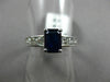 ESTATE 1.87CT DIAMOND & AAA SAPPHIRE 18KT WHITE GOLD 3D CLASSIC ENGAGEMENT RING