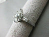 ESTATE BAGUETTE DIAMOND 14K W GOLD RING MARQUISE SEMI MOUNT SETTING EF VVS 21090