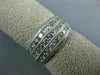 ESTATE WIDE 1.0CT DIAMOND 14KT WHITE GOLD 3 ROW SEMI ETERNITY ANNIVERSARY RING