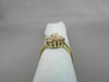 ESTATE .40CT MULTI CUT DIAMOND 14KT YELLOW GOLD FLOWER CLUSTER COCKTAIL RING