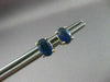 ESTATE 1.20CT AAA SAPPHIRE 14KT YELLOW GOLD SOLITAIRE OVAL STUD EARRINGS #22317