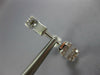 3.69CT DIAMOND 18KT WHITE GOLD ROUND & BAGUETTE INSIDE OUT HOOP HANGING EARRINGS