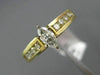 ESTATE .43CT ROUND & MARQUISE DIAMOND 14K YELLOW GOLD 3D CLASSIC ENGAGEMENT RING