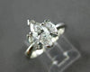 ESTATE 1.08CT MARQUISE DIAMOND 14KT WHITE GOLD 3 STONE ENGAGEMENT RING #22155