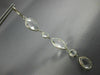 ESTATE EXTRA LARGE AAA CRYSTAL 14KT WHITE GOLD 3D MULTI SHAPE HANGING EARRINGS