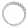 ESTATE 1.06CT DIAMOND & AAA SAPPHIRE 14KT WHITE GOLD 3D ANNIVERSARY RING BAND