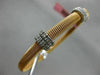 ESTATE .60CT DIAMOND 14KT WHITE & ROSE GOLD MESH FLEXIBLE BANGLE BRACELET