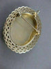 ANTIQUE LARGE QUEEN PEARL 14KT YELLOW GOLD LADY CAMEO FILIGREE PIN PENDANT #2694