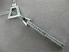 ESTATE .78CT ROUND DIAMOND 14KT WHITE GOLD MULTI STRAND LARIAT HANGING NECKLACE
