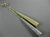 ESTATE .13CT DIAMOND 14K WHITE & YELLOW GOLD MESH LARIAT ELONGATED LOVE NECKLACE