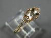 ESTATE 1.08CT DIAMOND & AAA MORGANITE 14KT ROSE GOLD SEMI ETERNITY CLUSTER RING