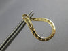 1.42CT DIAMOND 14KT YELLOW GOLD 3D OPEN TEAR DROP SIDEWAYS HOOP HANGING EARRINGS