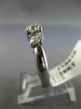 ESTATE 1.14CT DIAMOND 14KT WHITE GOLD LUCIDA THREE STONE ENGAGEMENT RING #14010