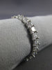 ESTATE 2.50CT PRINCESS DIAMOND 14KT WHITE GOLD SHARED PRONG ETERNITY RING #20627