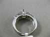 ESTATE WIDE DIAMOND .60CT DIAMOND 14KT WHITE GOLD 3D SEMI MOUNT ENGAGEMENT RING