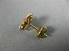 ESTATE .77CT DIAMOND 18KT ROSE GOLD 3D HANDCRAFTED FLOWER CLASSIC STUD EARRINGS