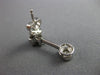 ANTIQUE .64CT DIAMOND 18KT WHITE GOLD CLASSIC SOLITAIRE HANGING EARRINGS #11366