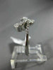 ESTATE WIDE 1.0CT DIAMOND 14KT WHITE GOLD 3D TWO STONE INFINITY LOVE KNOT RING