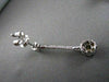 ESTATE ROUND HANGING 14K W GOLD YELLOW DIAMOND EARRINGS