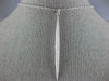 ESTATE LARGE .59CT DIAMOND 18KT WHITE GOLD ELONGATED MARQUISE SHAPE BAR PENDANT