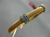ESTATE .60CT DIAMOND 14KT WHITE & ROSE GOLD MESH FLEXIBLE BANGLE BRACELET