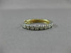 ESTATE LARGE .60CT DIAMOND 14KT WHITE & YELLOW GOLD HUGGIE EARRINGS #14065