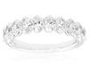 1.90CT DIAMOND 14KT WHITE GOLD 3D OVAL 10 STONE SEMI ETERNITY ANNIVERSARY RING