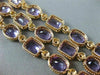 ESTATE WIDE 63.83CT DIAMOND & AAA AMETHYST 14KT ROSE GOLD THREE ROW FUN BRACELET