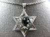.52CT DIAMOND 14K WHITE GOLD STAR OF DAVID DOUBLE PLATED ETOILE FLOATING PENDANT