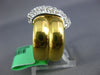 ESTATE LARGE 1.0CT DIAMOND 18KT WHITE AND YELLOW GOLD 3D SEMI MOON FUN RING