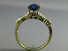 ESTATE 2.16CT DIAMOND & AAA SAPPHIRE 14KT GOLD PEAR SHAPE ENGAGEMENT RING #25405