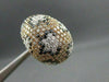 ESTATE LARGE 5.10CTW MULTI COLOR DIAMOND 18KT ROSE GOLD COCKTAIL RING AMAZING!!