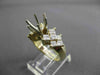 ESTATE LARGE 1.65CT DIAMOND 14KT TWO TONE GOLD SEMI MOUNT ENGAGEMENT RING #18016