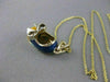 ESTATE 14KT YELLOW GOLD BLUE YELLOW ENAMEL LACED SHOE PENDANT + CHAIN #20847