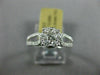 ESTATE .66CT DIAMOND 14KT WHITE GOLD 3D CLASSIC INVISIBLE ROUND ENGAGEMENT RING