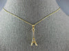 ESTATE 14KT YELLOW GOLD CLASSIC HANDCRAFTED EIFFEL TOWER CHARM PENDANT #MILANO45