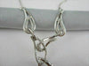 ESTATE 1.45CT DIAMOND 18KT WHITE GOLD ROUND ETOILE LOVE DESIGN DROP NECKLACE