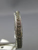 ANTIQUE 1.2CT ROUND DIAMOND 14K WHITE GOLD CLASSIC FILIGREE ETERNITY RING #17735