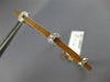 ESTATE .18CT DIAMOND 18K WHITE & ROSE 3D TRIPLE MOON FUN LOVE BANGLE BRACELET