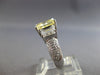 LARGE 4.6CT SYNTHETIC WHITE & FANCY YELLOW DIAMOND 14KT YELLOW GOLD RING #28142