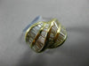 ANTIQUE WIDE 2.50CT BAGUETTE DIAMOND 18KT YELLOW GOLD COCKTAIL RING E/F #20143