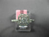 ESTATE .43CT DIAMOND 18KT WHITE GOLD 3D ROUND CLUSTER SQUARE HALO FUN RING