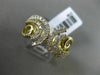 ESTATE WIDE .50CT DIAMOND 14KT YELLOW GOLD 3D MULTI ROW FLEUR DE LIS FUN RING